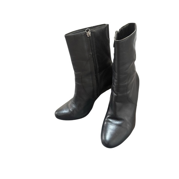 Naturalizer Harlene Black Leather Women's Boots 8 - Picture 4 of 8